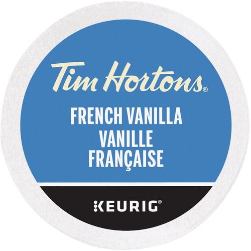 Tim Hortons Coffee K-Cup - Compatible with Keurig 2 Brewer - French Vanilla, Arabica, Creamy Vanilla - 24 / Box