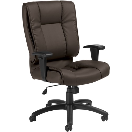 Offices To Go Ashmont High Back Tilter Chair Bonded Leather and Mock Leather Dark Brown - High Back - Dark Brown
