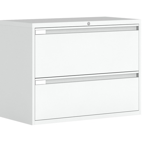 Global Fileworks 9300 Plus 2-Drawer Lateral File Cabinet Designer White - 2 x Drawer(s) for File - Lateral