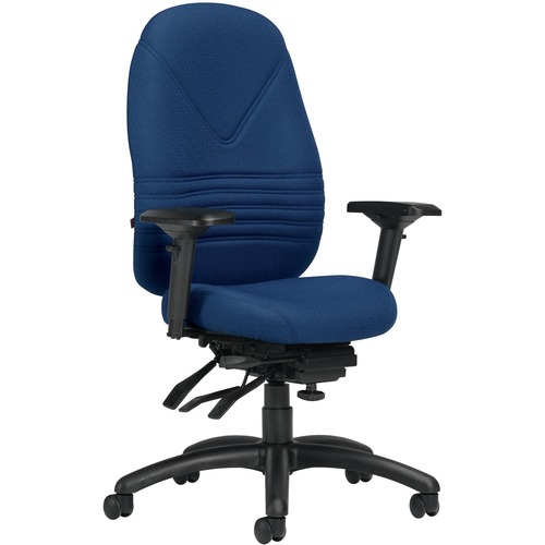 Global Chevron Ultra High Back Petite Seat Multi-Tilter Chair Cobalt Blue - High Back - Cobalt Blue