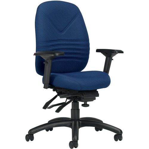 Global Chevron Ultra Medium Back Petite Seat Multi-Tilter Chair Cobalt Blue - Mid Back - Cobalt Blue