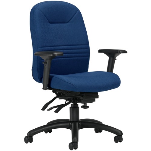 Global Comfort-Time Ultra Multi-Tilter Chair High Back Fusion Fabric Cobalt - Cobalt
