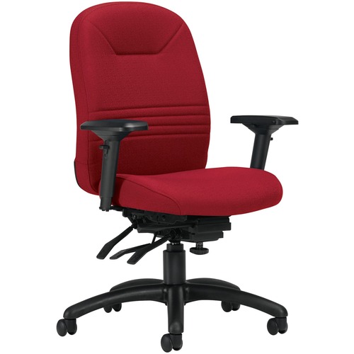 Global Comfort-Time Ultra Multi-Tilter Chair High Back Fusion Fabric Poppy - Poppy