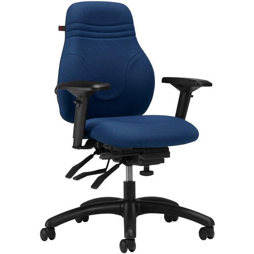 Global Ergo Boss Medium Back Multi-Tilter Chair Pebbles Ocean - Pebbles Ocean