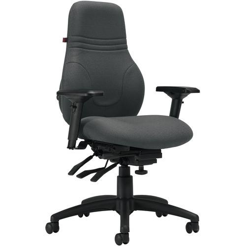 Global Ergo Boss Multi-Tilter Chair High Back Standard Seat Fusion Fabric Graphite - Graphite