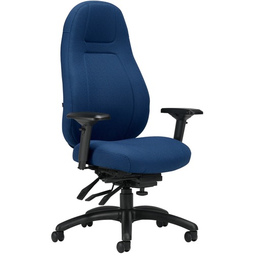 Global OBUSforme Elite Multi-Tilter Chair High Back Fusion Fabric Cobalt - High Back - Cobalt