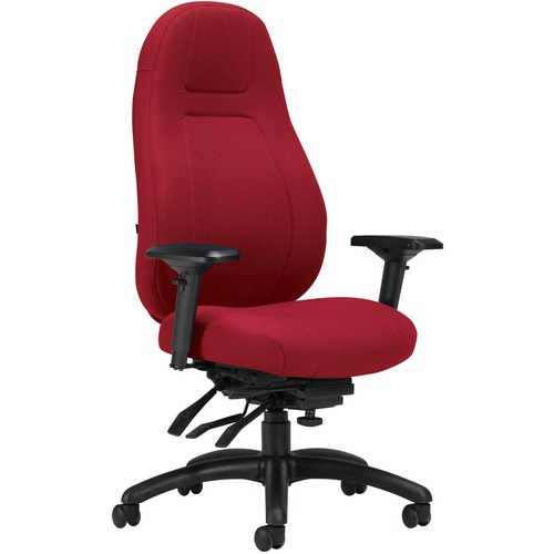 Global OBUSforme Elite Multi-Tilter Chair High Back Fusion Fabric Poppy - High Back - Poppy