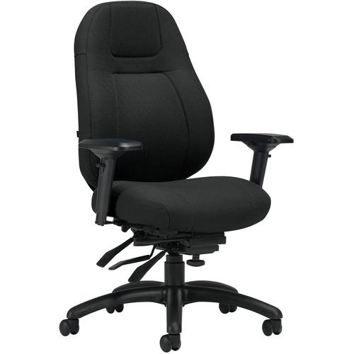 Global OBUSforme Elite Multi-Tilter Chair Medium Back Fusion Fabric Carbon - Mid Back - Carbon - Task Chairs - BAO27713FU85