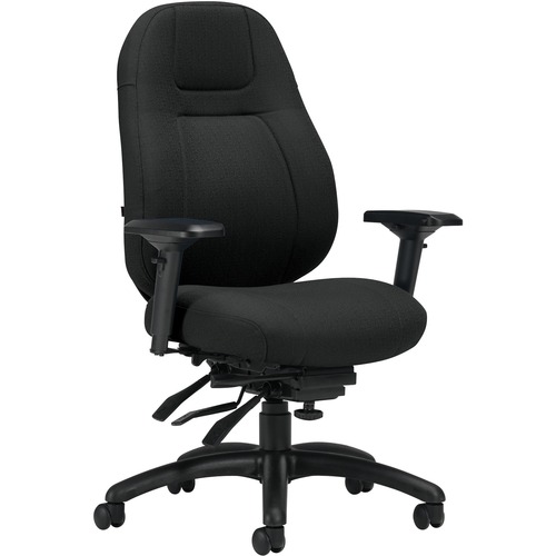 Global OBUSforme Elite Task Chair with Schukra lumbar adjustment Mid Back - Carbon