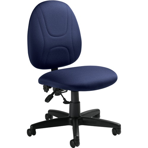 Offices To Go Beta Task Chair Armless Jenny Fabric Midnite - Midnight