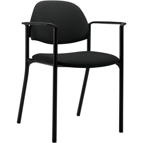 Global Comet Stacking Chair with Arms Sprinkle Black - Sprinkle Black