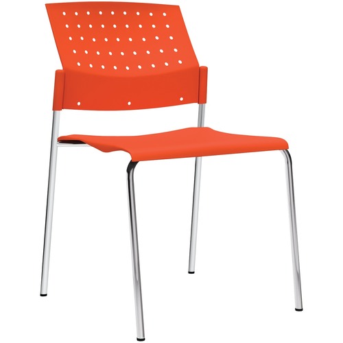 Global Sonic Stacking Chair Armless Tiger Orange - Tiger Orange