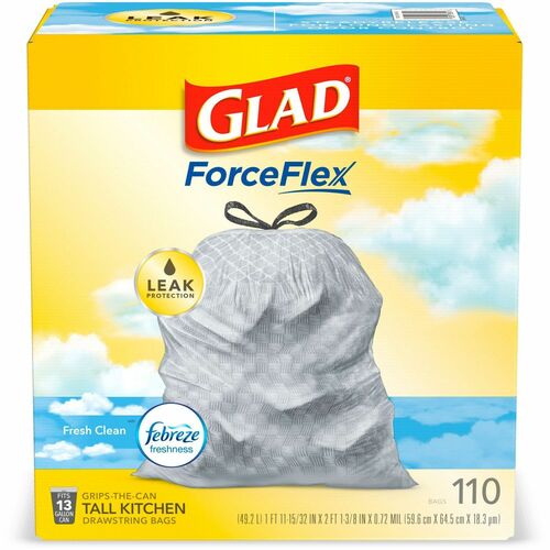 Picture of Glad ForceFlex Tall Kitchen Drawstring Trash Bags