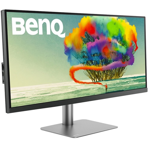 BenQ Designer 34" Class LCD Monitor - 21:9 - Dark Gray - 34" Viewable - In-plane Switching (IPS) Technology - LED Backlight - 3440 x 1440 - 1.07 Million Colors - 400 Nit - 5 ms - 60 Hz Refresh Rate - Speakers - HDMI - DisplayPort