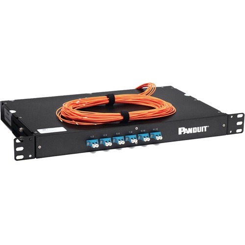 Panduit 6-port OM1 Passive Media Converter - 12 x LC Ports - DuplexLC Port - Multi-mode - 1310 nm, 1550 nm Fiber - 2624.67 ft - Rack-mountable