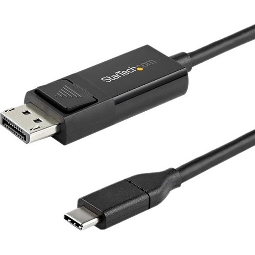 StarTech.com 6ft (2m) USB C to DisplayPort 1.2 Cable 4K 60Hz - Reversible DP to USB-C / USB-C to DP Video Adapter Monitor Cable HBR2/HDR - Reversible USB C to DisplayPort 1.2 cable (USB-C DP Alt Mode laptop to monitor) or DP 1.2 to USB-C display cable - B