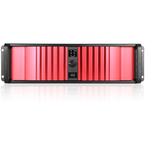 iStarUSA D Storm D-300SEA-RD-T7SA Server Case with Red SEA Bezel and HDD Hot-swap Rack - Rack-mountable - Red, Black - Aluminum Alloy, SECC, Zinc-coated Steel - 3U - 7 x Bay - 1 x 2.36" x Fan(s) Installed - 0 - ATX, Micro ATX Motherboard Supported - 5 x F
