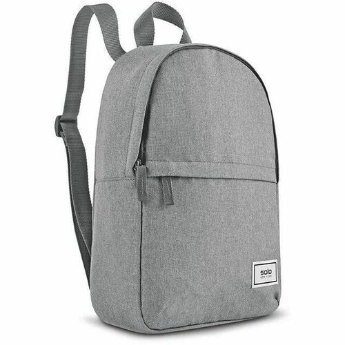 Solo Re:vive Carrying Case (Backpack) Tablet - Gray - rPET Polyester Body - Shoulder Strap, Handle - 14" Height x 9" Width x 4" Depth