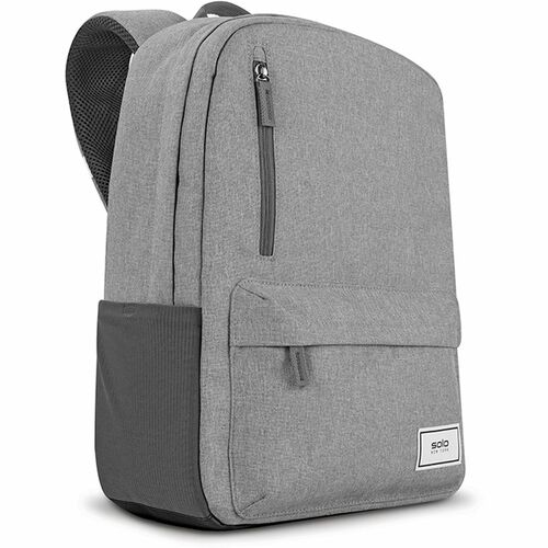 Solo Re:cover Carrying Case (Backpack) for 15.6" Notebook - Gray - Bump Resistant, Damage Resistant - Shoulder Strap, Luggage Strap, Handle - 14.8" Height x 11.3" Width x 7" Depth - 1 Each