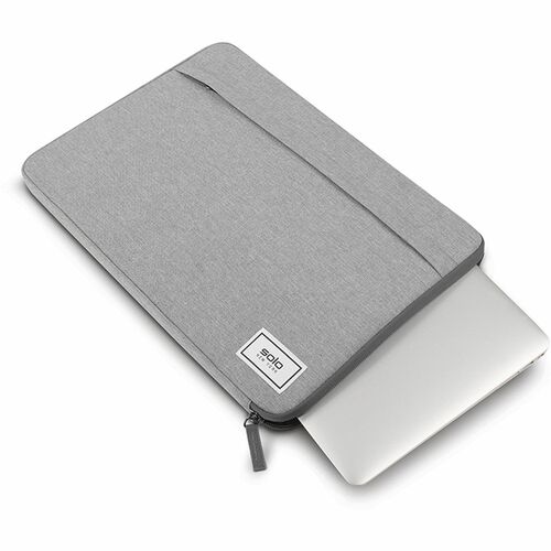 Solo Focus Carrying Case (Sleeve) for 15.6" Notebook - Gray - Bump Resistant, Damage Resistant - 11.3" Height x 16.3" Width x 1" Depth - 1 Each