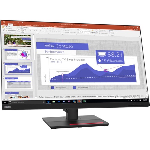 Lenovo ThinkVision T32p-20 32" Class 4K UHD LCD Monitor - 16:9 - Raven Black - 31.5" Viewable - In-plane Switching (IPS) Technology - LED Backlight - 3840 x 2160 - 1.07 Billion Colors - 350 Nit, Typical - 4 ms - Extreme Mode Refresh Rate - HDMI - DisplayP