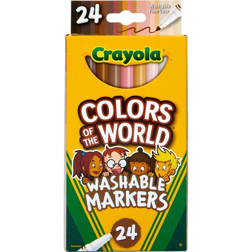 Crayola Colors of Kindness Markers - Fine Marker Point, CYO587807
