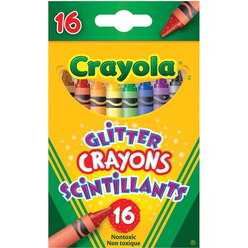 Crayola Glitter Crayons - 16 Assorted Colours