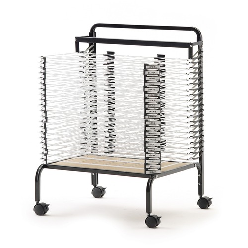 Copernicus Spring Loaded Paint Drying Rack - 20 Compartments