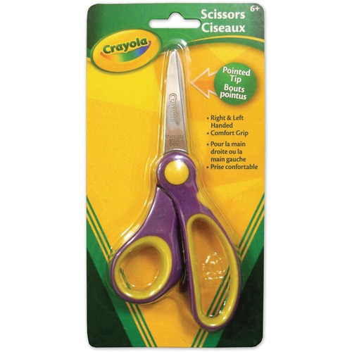 Crayola Scissors - Left/Right - Stainless Steel - Pointed Tip - 1