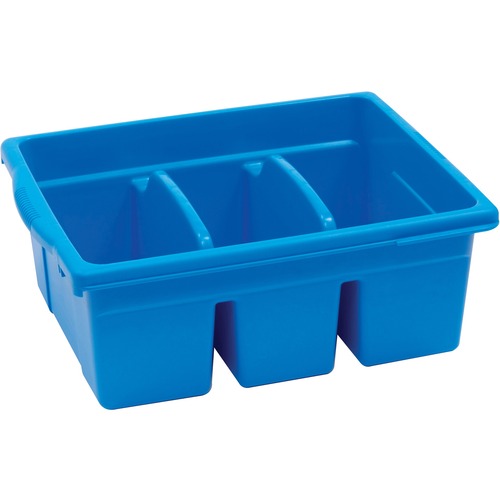 Copernicus Large Divided Tub - 6" Height x 12.5" Width15.8" Length - Blue - 1 Each - Storage Boxes & Containers - CPNCC4069B