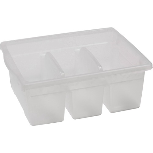 Copernicus Large Divided Tub - 6" Height x 12.5" Width15.8" Length - Clear - 1 Each