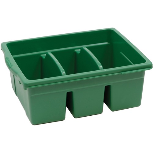 Copernicus Large Divided Tub - 6" Height x 12.5" Width15.8" Length - Green - 1 Each