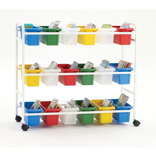 Copernicus Leveled Reading Book Browser 18 - 40.82 kg Capacity - 4 Casters - 2" (50.80 mm) Caster Size - x 40.5" Width x 15.8" Depth x 36.5" Height - 1 Each - Carts - CPNBB00518