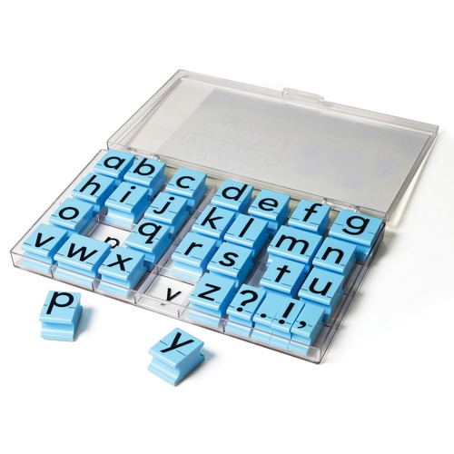 Educational Insights Jumbo Lowercase Alphabet Rubber Stamps - Skill Learning: Alphabet, Sequencing, Word, Sentence