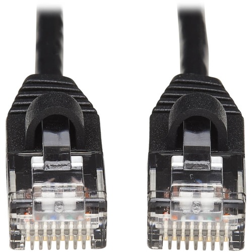 Tripp Lite Cat6a 10G Snagless Molded Slim UTP Network Patch Cable (M/M), Black, 25 ft. - 25 ft Category 6a Network Cable for Computer, Server, Router, Printer, Switch, Network Device, Hub, Modem, Patch Panel, Photocopier - First End: 1 x RJ-45 Network - M