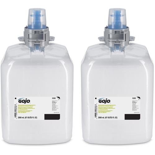 Gojo® FMX-20 Invigorating Conditioning Shampoo & Body Wash - Botanical Scent - 67.6 fl oz (2 L) - Pump Bottle Dispenser - Body, Hair - Clear - Moisturizing - Bio-based - 2 / Carton