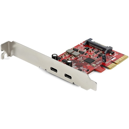 StarTech.com 2-port 10Gbps USB C PCIe Card Adapter - USB 3.2 Gen 2 Type-C PCI Express Expansion Add-On Card - Windows, macOS, Linux - USB C PCI Express card w/ Multiple INs maintains max speed w/mixed speed devices - 2-Port USB-C 10Gbps Expansion Host Con