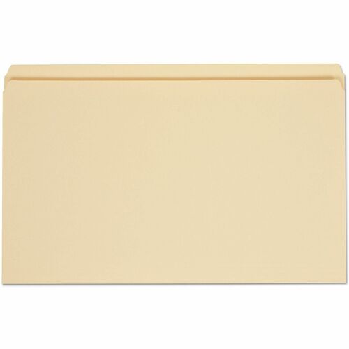 Universal Straight Tab Cut Legal Top Tab File Folder - 8 1/2" x 14" - 3/4" Expansion - Top Tab Position - 11 pt. - Manila - 100 Box
