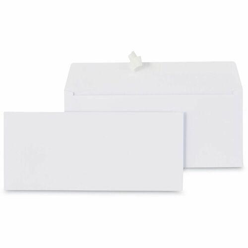 Universal Envelope - Business - #9 - 24 lb - Self Adhesive - White - Paper Stock - 500 / Box