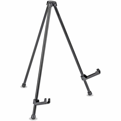 Universal Presentation Easel - 5 lb Load Capacity - 14" Height - Tabletop - Steel - Black