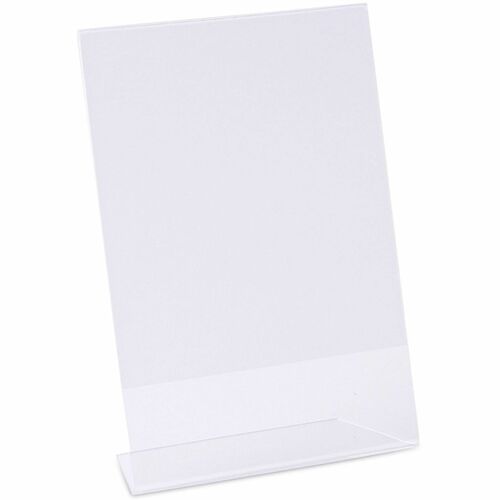 Universal Photo Frame - Holds 7" x 5" Insert - Rectangle - Desktop - Horizontal, Vertical - Durable, Shatter Proof - Polystyrene - Clear - 3 / Pack