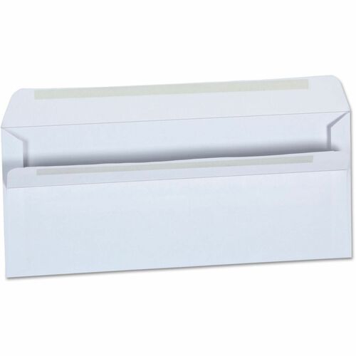 Universal Envelope - Business - #10 - 24 lb - Self Adhesive - White - Paper Stock - 500 / Box