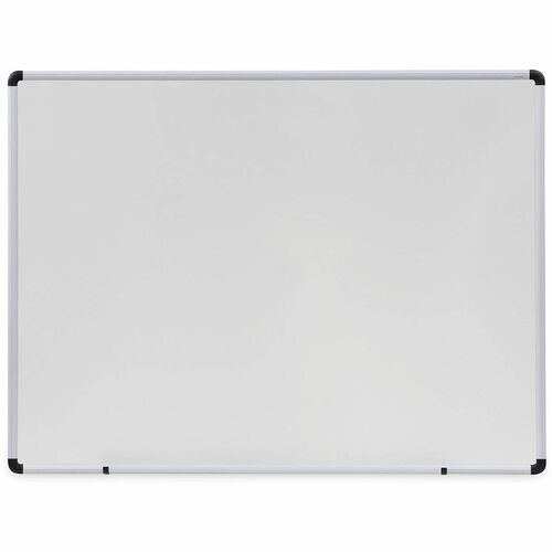 Universal Dry Erase Board - 48" (4 ft) Width x 36" (3 ft) Height - White Melamine Surface - Satin Aluminum Frame - 1 Each