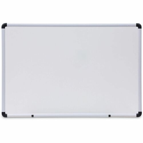 Universal Dry Erase Board - 36" (3 ft) Width x 24" (2 ft) Height - White Melamine Surface - Satin Aluminum Frame - 1 Each