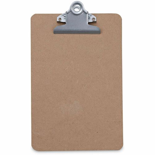 Universal Clipboard - 0.75" Clip Capacity - Storage for Document, Form, Paper - Hardboard - Brown - 1 / Each