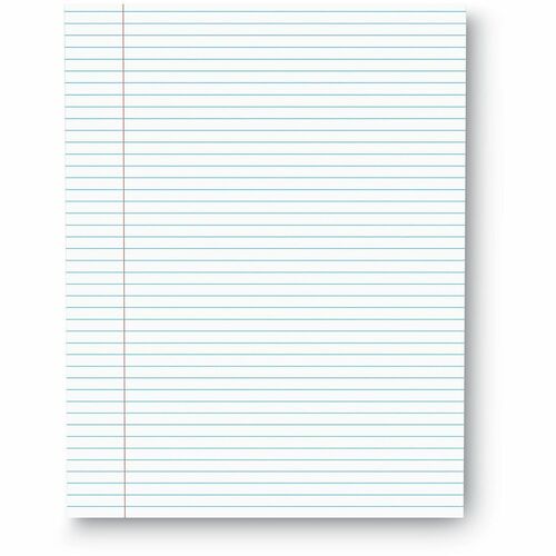 Universal Glue Top Pads, Narrow Rule, 50 White 8.5 x 11 Sheets, Dozen - 1 Subject(s) - 50 Sheets - Glued - Narrow Ruled Front Ruling - 16 lb Basis Weight - 11" Height x 8.5" Width - White Paper - Chipboard Cover - 1 Dozen