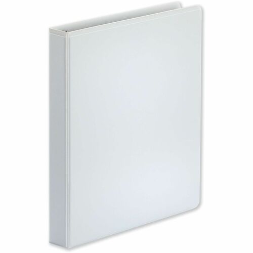 Universal Deluxe Easy-to-Open D-Ring View Binder, 3 Rings, 1" Capacity, 11 x 8.5, White - 1" Binder Capacity - Letter - 8 1/2" x 11" Sheet Size - 250 Sheet Capacity - 3 Ring(s) - Fastener(s): Ring - Pocket(s): 2, Inside Front & Back - Polypropylene - Whit