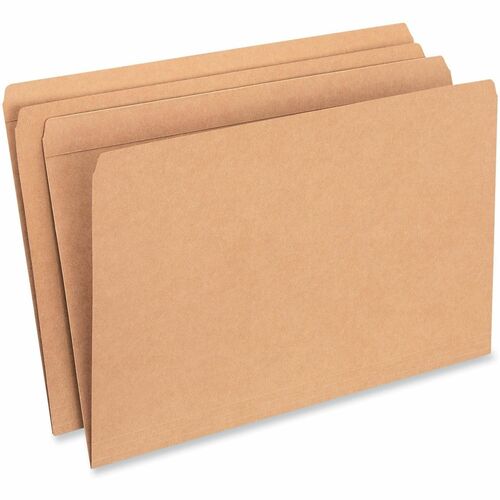 Universal Straight Tab Cut Legal Top Tab File Folder - 8 1/2" x 14" - 3/4" Expansion - Top Tab Position - 11 pt. - Kraft - 100 Box