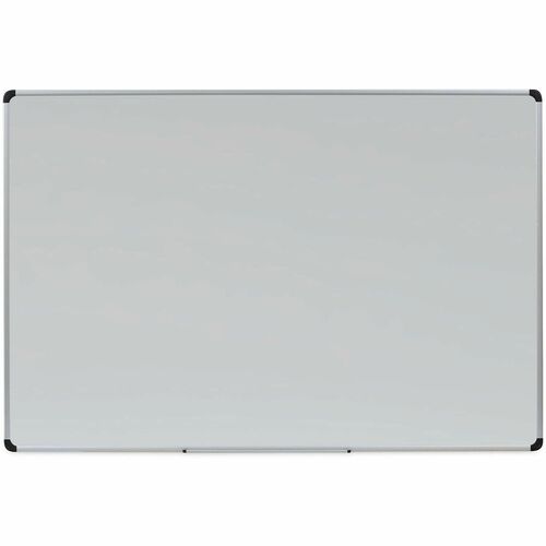 Universal Dry Erase Board - 72" (6 ft) Width x 48" (4 ft) Height - White Steel Surface - Satin Aluminum Frame - Magnetic - 1 Each