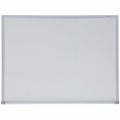 Universal Dry Erase Board - 24" (2 ft) Width x 18" (1.5 ft) Height - White Melamine Surface - Anodized Aluminum Frame - 1 Each
